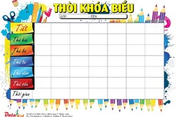 Thời khoá biểu năm học 2024 - 2025 (Áp dụng 9/9/2024)